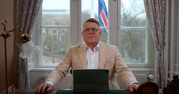 Jón Gnarr forsetaframbjóðandi.