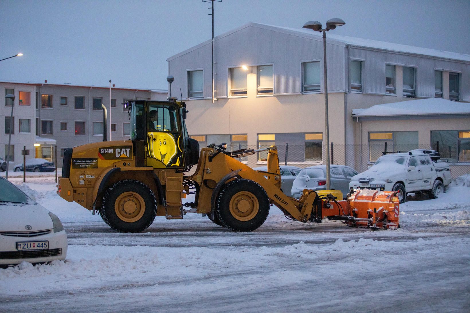 Snjóruðningur í höfuðborginni.