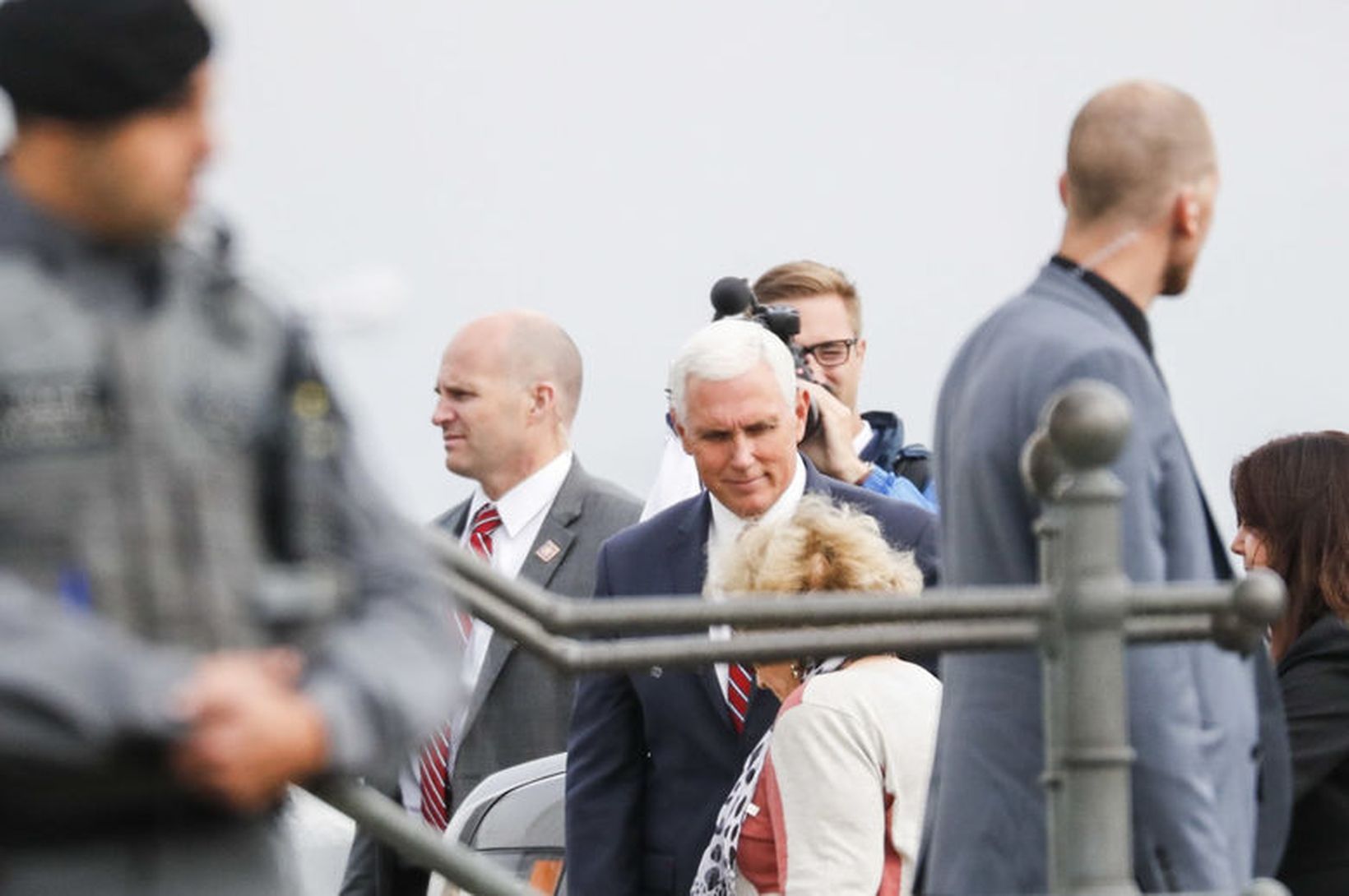 Mike Pence mættur í Höfða