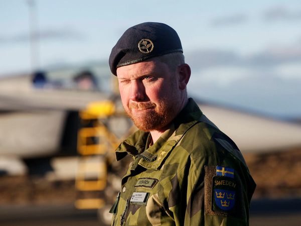 Emil Hrafn Steinsson, an officer in the Swedish Air Force.