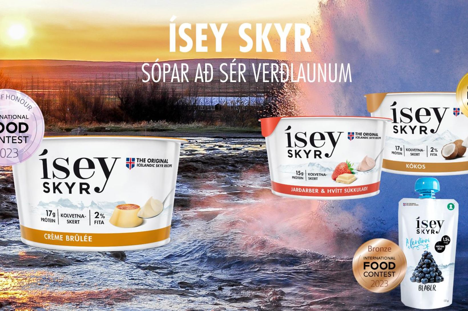 Ísey skyr Crème brûlée vann sérstök heiðursverðlaun á matvælasýningunni International …