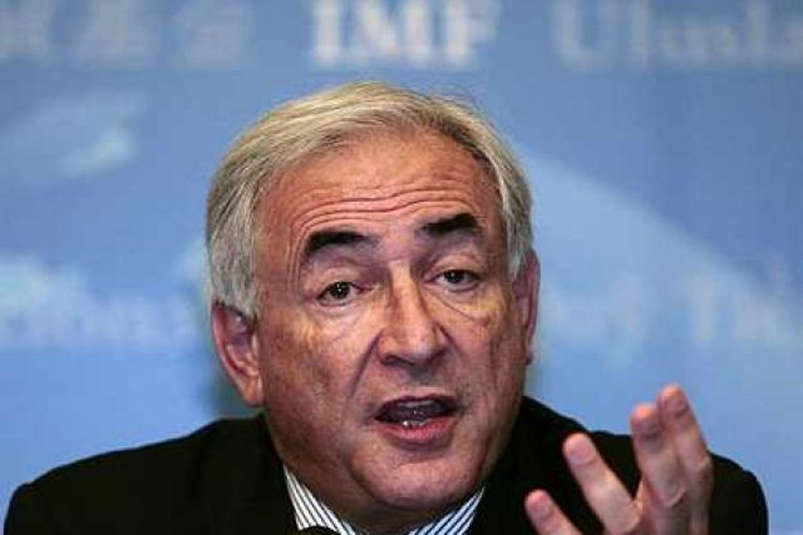 Dominique Strauss-Kahn, yfirmaður Alþjóðagjaldeyrissjóðsins, IMF.