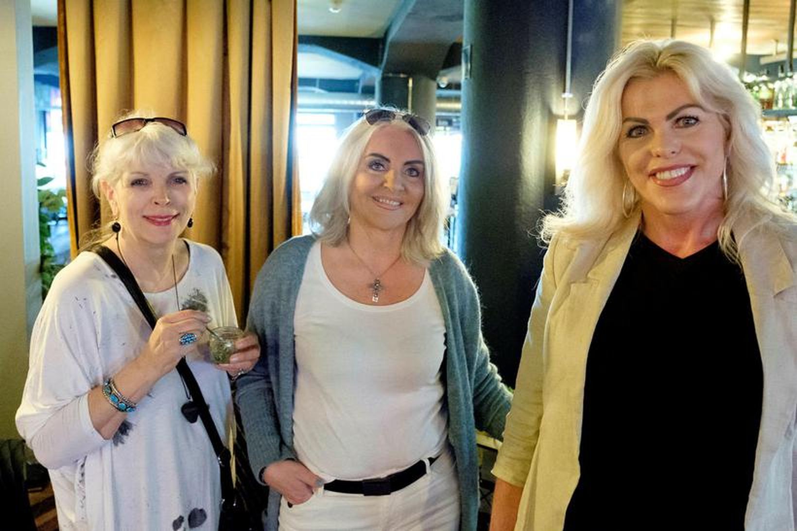 Guðrún Bergmann, Linda Baldvinsdóttir og Karen Kjerúlf.