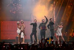 KAJ keppti með Íslandi í fyrri undankeppni Eurovision.