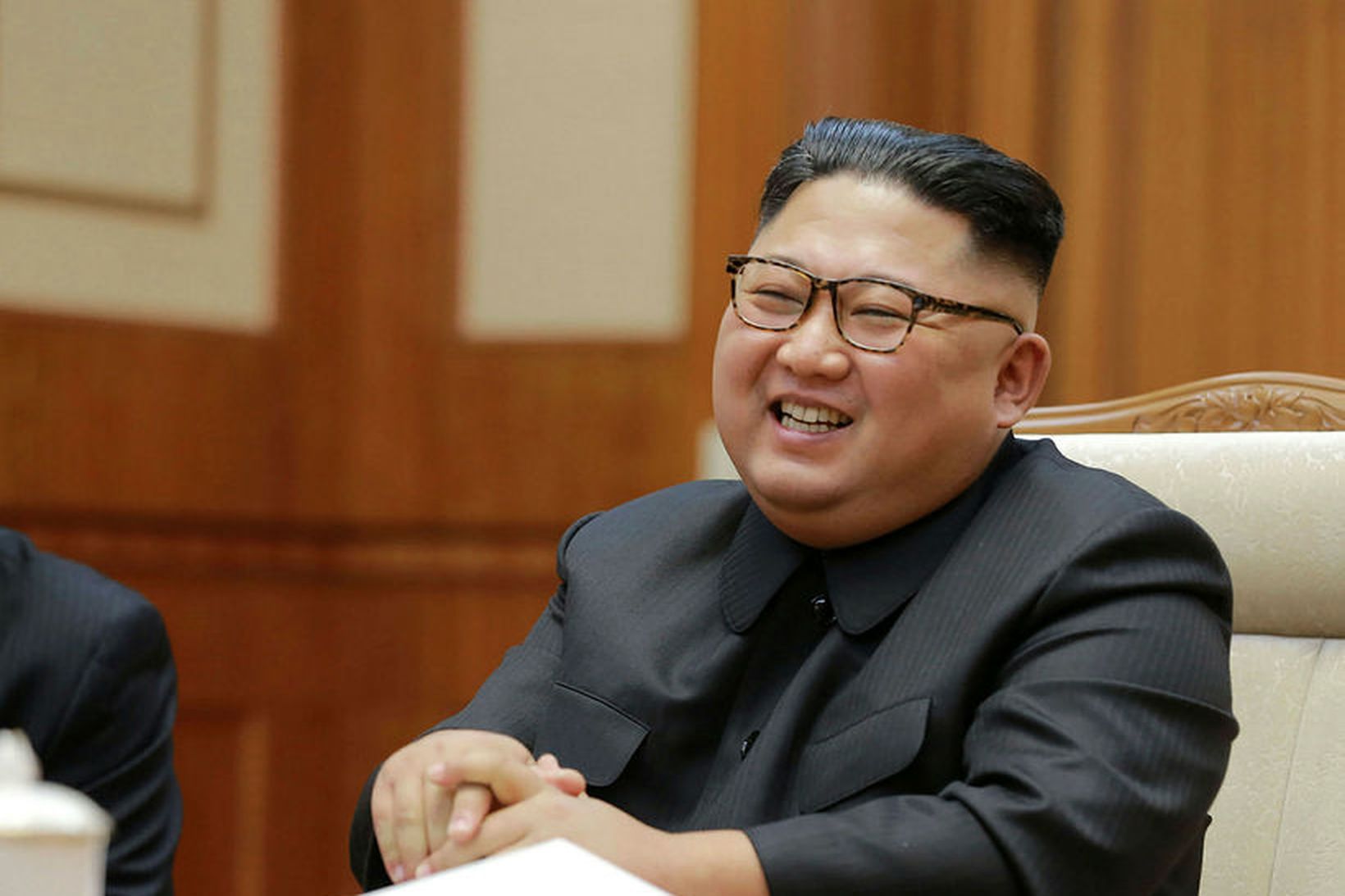 Kim Jong-un, leiðtogi N-Kóreu. Cheollima samtökin hafa það yfirlýsta markmið …