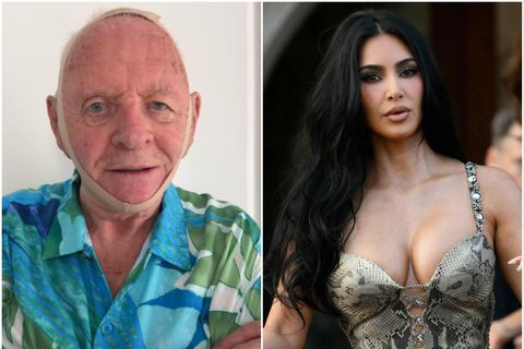 Anthony Hopkins bauð Kim Kardashian í kvöldmat þegar hann brá sér í hlutverk mannætunnar Hannibal …