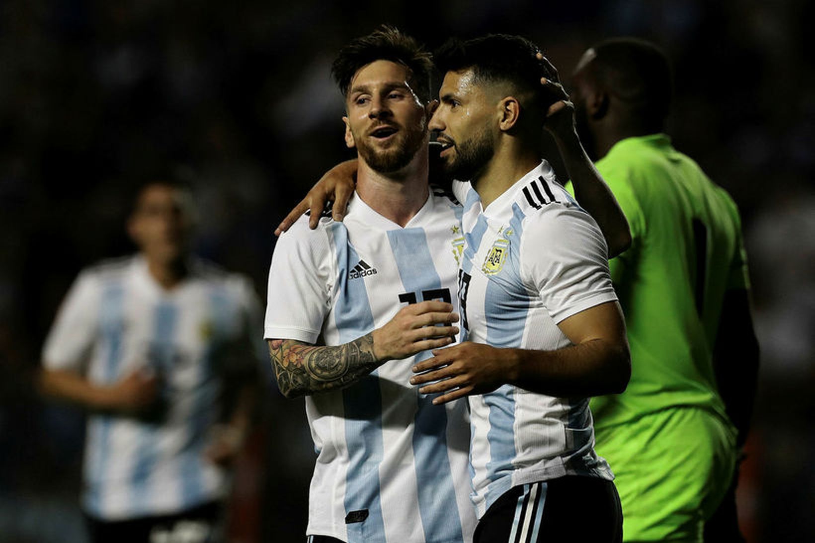 Sergio Agüero og Lionel Messi eru í leikmannahópi Argentínu en …