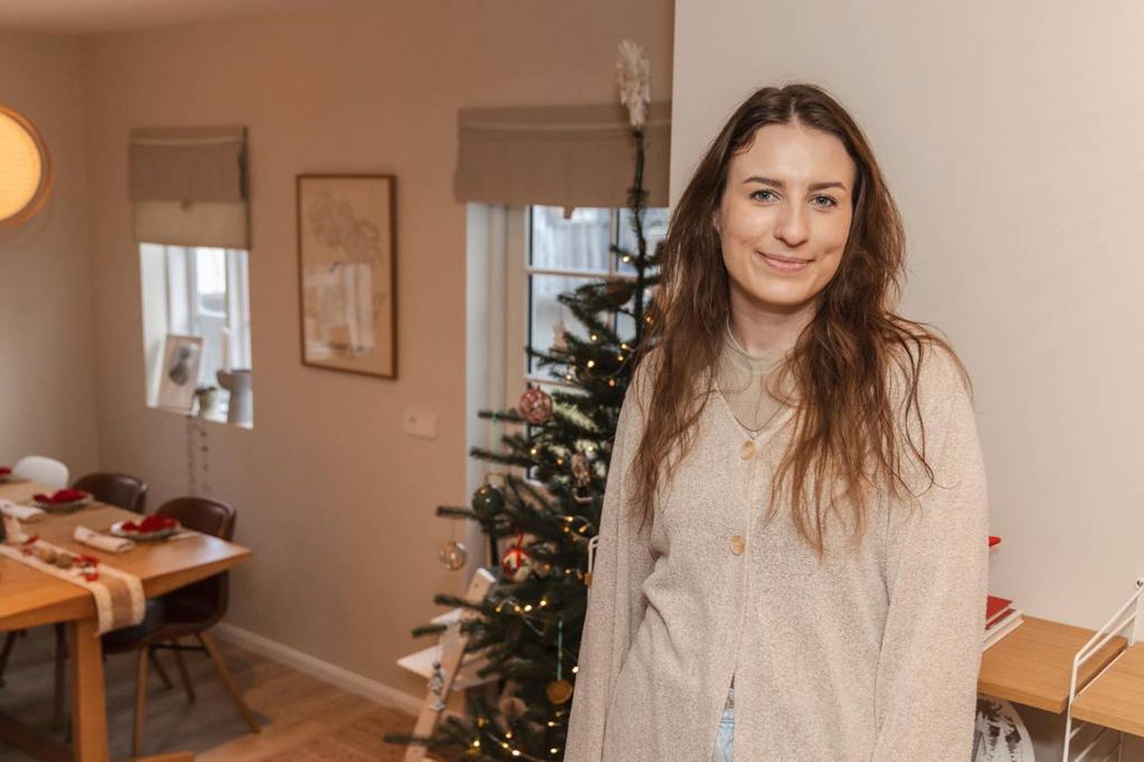 Spennt fyrir fyrstu jólunum í nýja húsinu