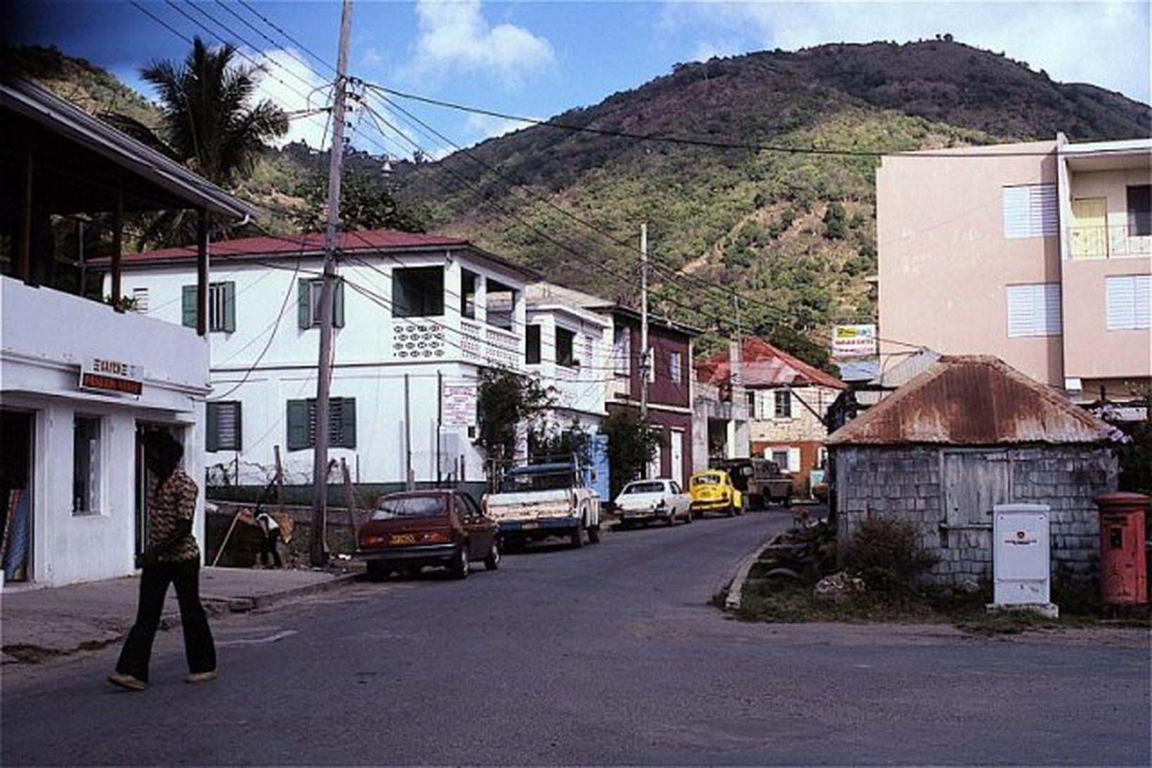 Frá Road Town, stærsta bæ á Tortolu.