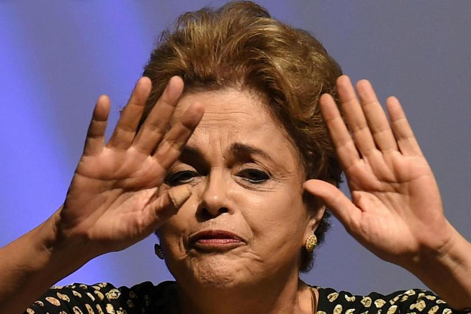 Dilma Rousseff þykir hafa átt erfitt með að ná til …