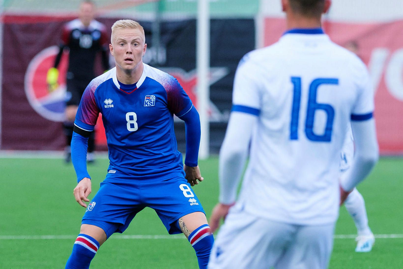 Daníel Hafsteinsson í leik með U21 árs landsliðinu.