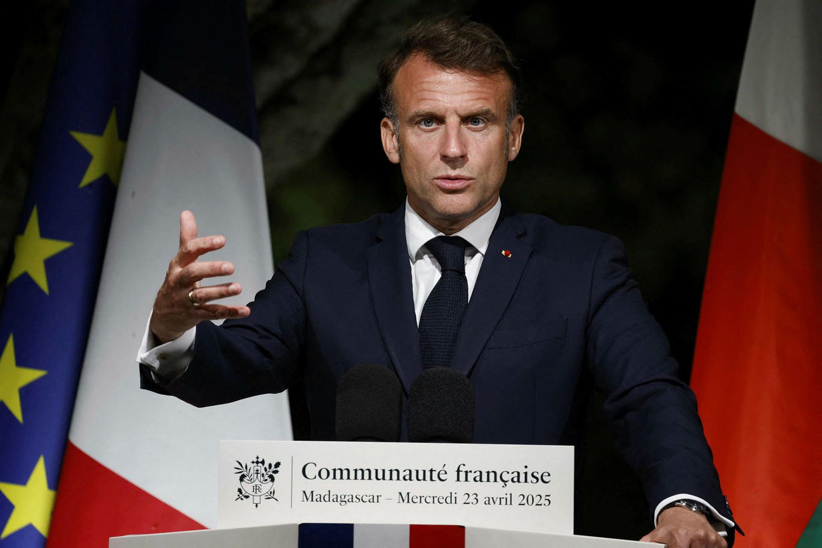 Emmanuel Macron Frakklandsforseti.