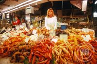 Mercado de La Boqueria í Barcelona