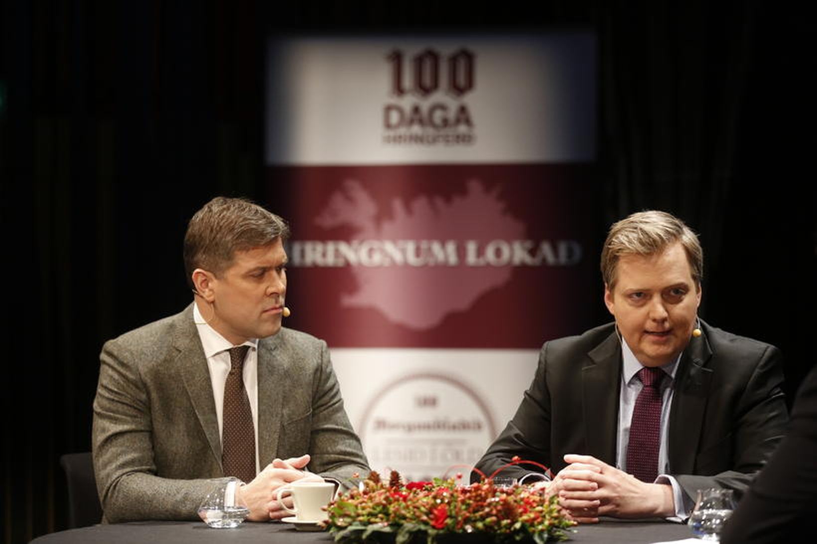 Bjarni Benediktsson, fjármálaráðherra, og Sigmundur Davíð Gunnlaugsson, forsætisráðherra.