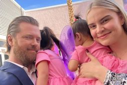 Elli Egils og María Birta með dætur sínar Ingaciu og Nöju.
