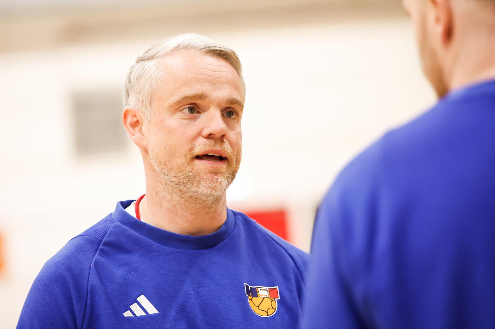 Snorri Steinn Guðjónsson fyrir æfinguna í dag.