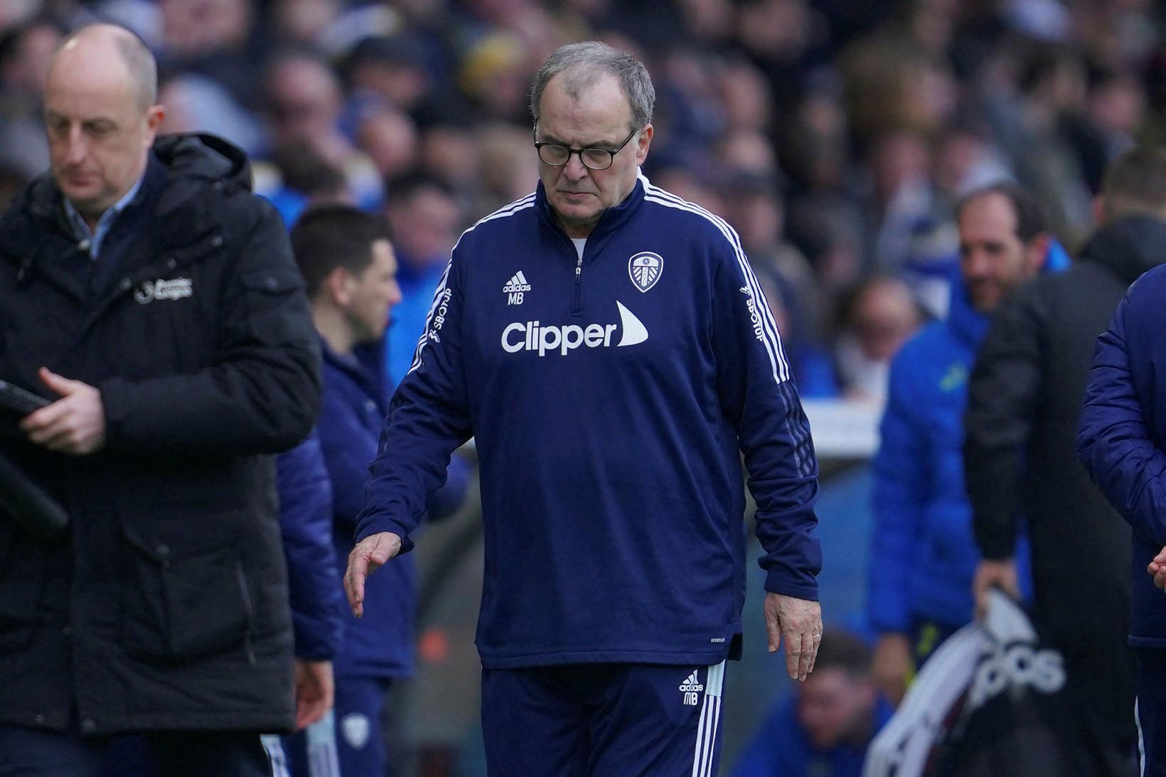 Marelo Bielsa hefur verið vikið frá störfum hjá Leeds.