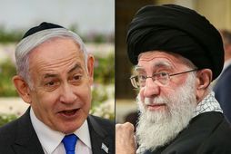 Benjanmín Netanjahú, forsætisráðherra Ísraels, og Ali Khamenei, æðstiklerkur Írans.