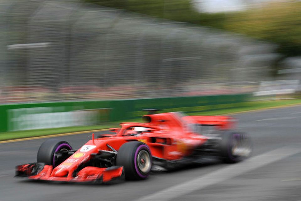 Sebastian Vettel var hraðskreiðastur fram í lokalotu tímatökunnar í Melbourne.
