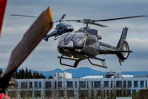 The design of the new helicopter of Norðurflug is excellent with great view for the passengers.