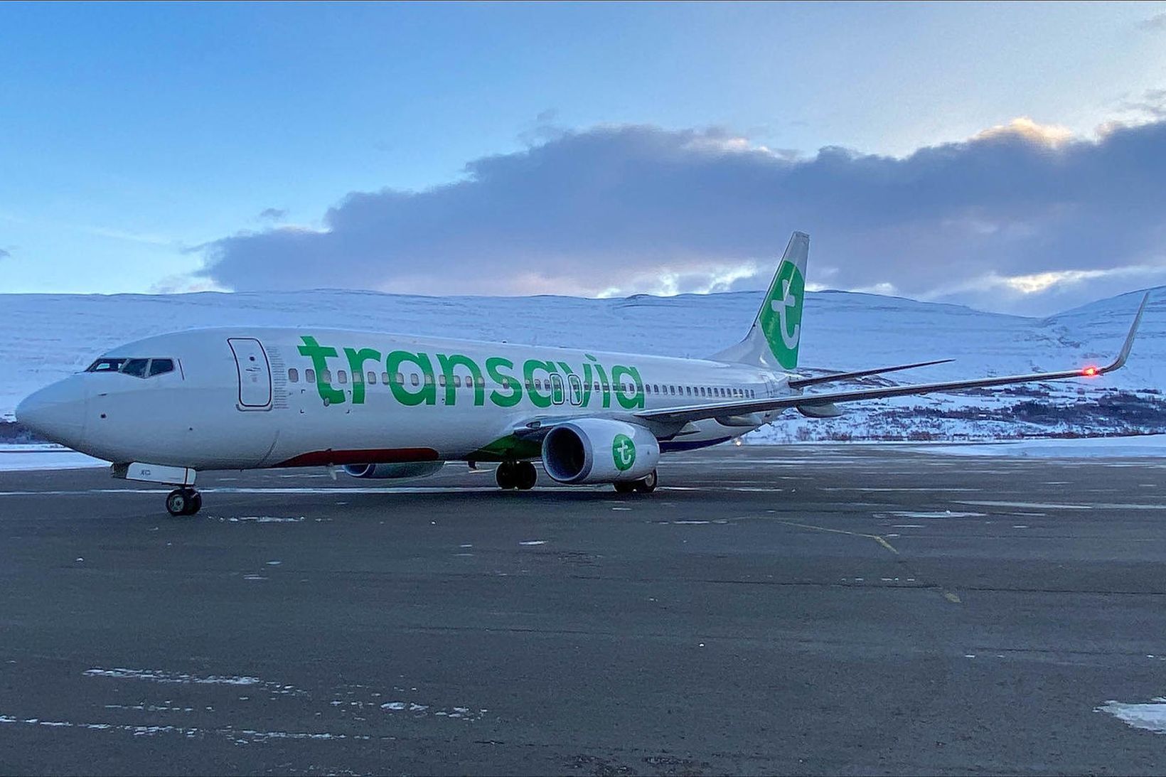 Flugvél Transavia.