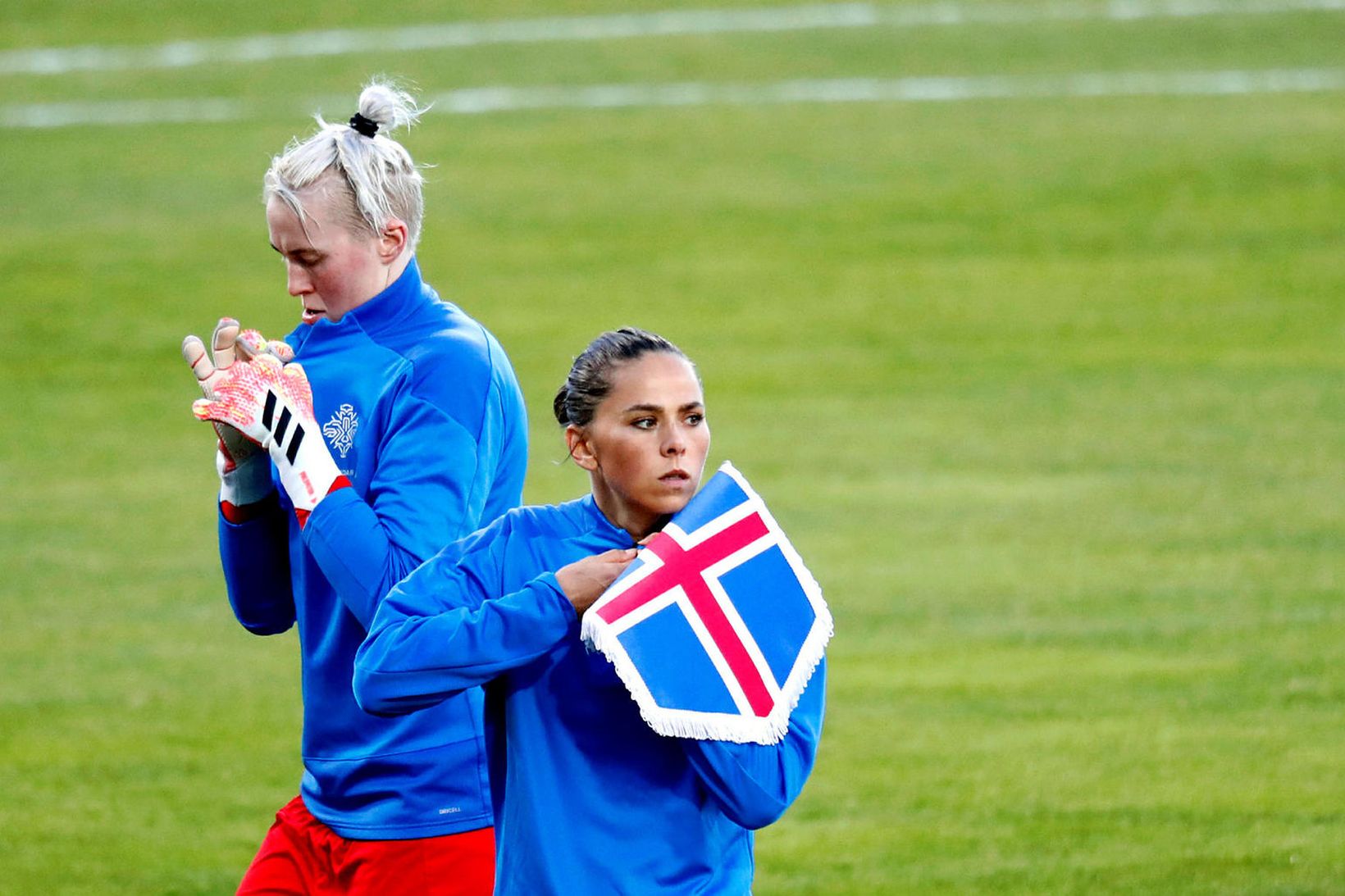 Sara Björk Gunnarsdóttir, fyrirliði íslenska kvennalandsliðsins.