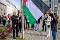 Ráðhús Fáni Palestínu var dreginn að húni við ráðhúsið í vikunni. Öryggisgæsla og vöktun við ráðhúsið verður efld í kjölfarið á þessu.