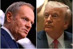 Donald Tusk og Donald Trump.