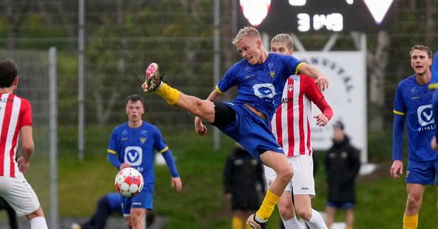 Grímur Ingi Jakobsson skoraði fyrir Gróttu í sigrinum á Haukum.