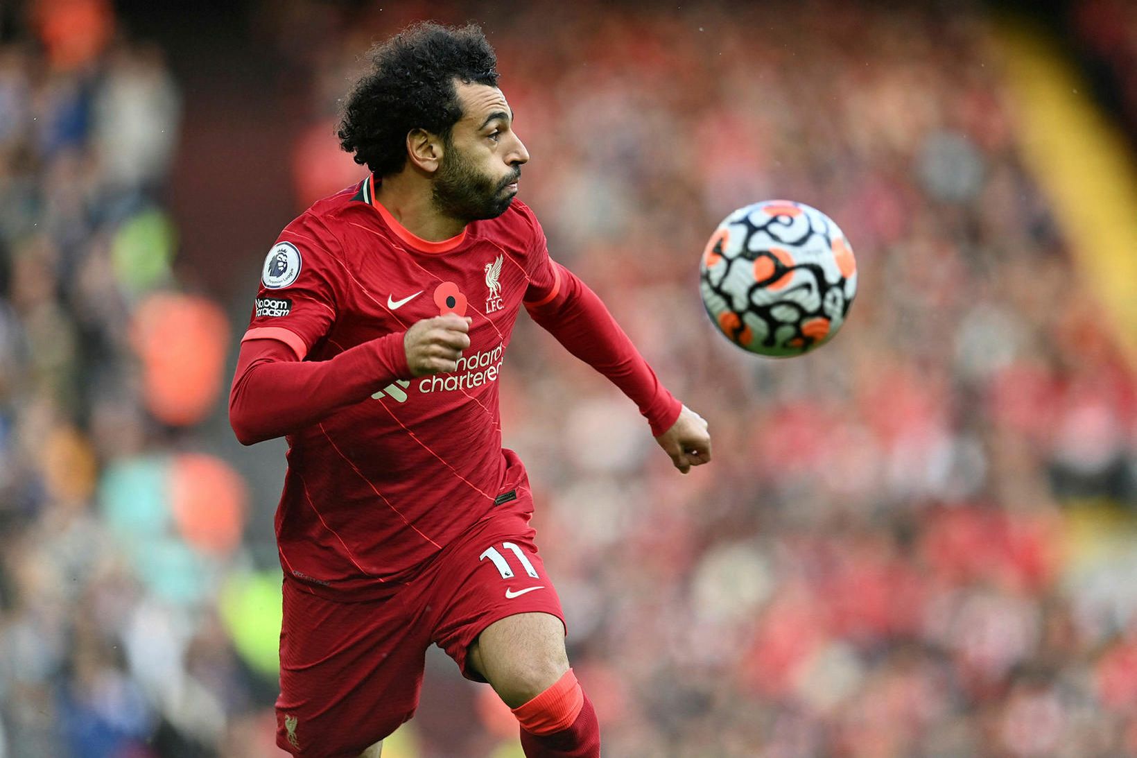 Mohamed Salah skoraði fimm mörk og lagði upp önnur fjögur …