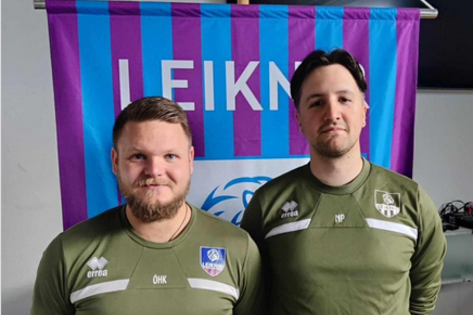 Ólafur Hrannar Kristjánsson og Nemanja Pjevic halda áfram með Leikni.