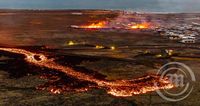 Grindavík eldgors seinna flug með LHG