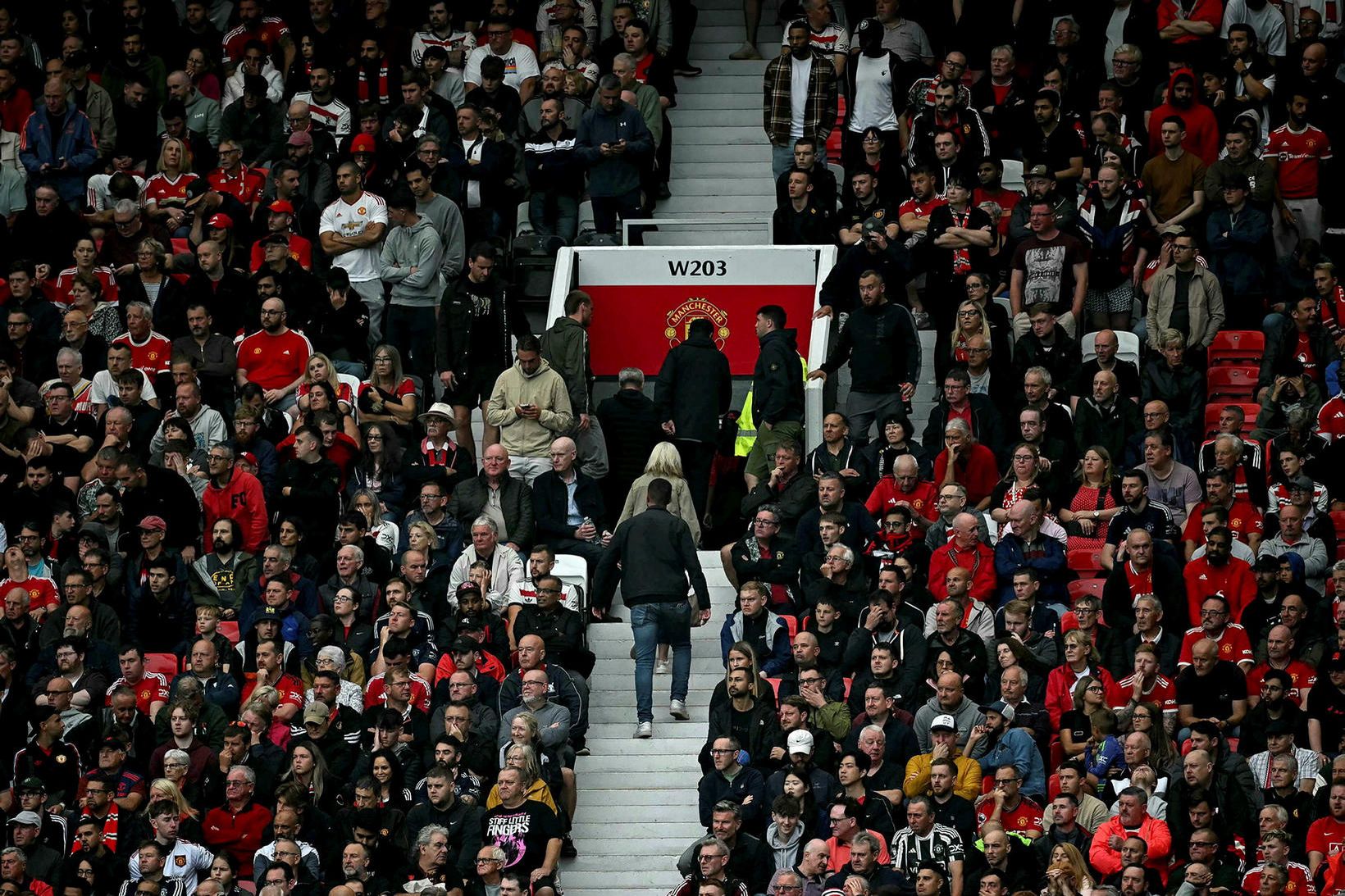 Áhorfendur á Old Trafford.