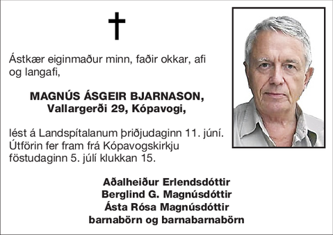 Magnús Ásgeir Bjarnason,