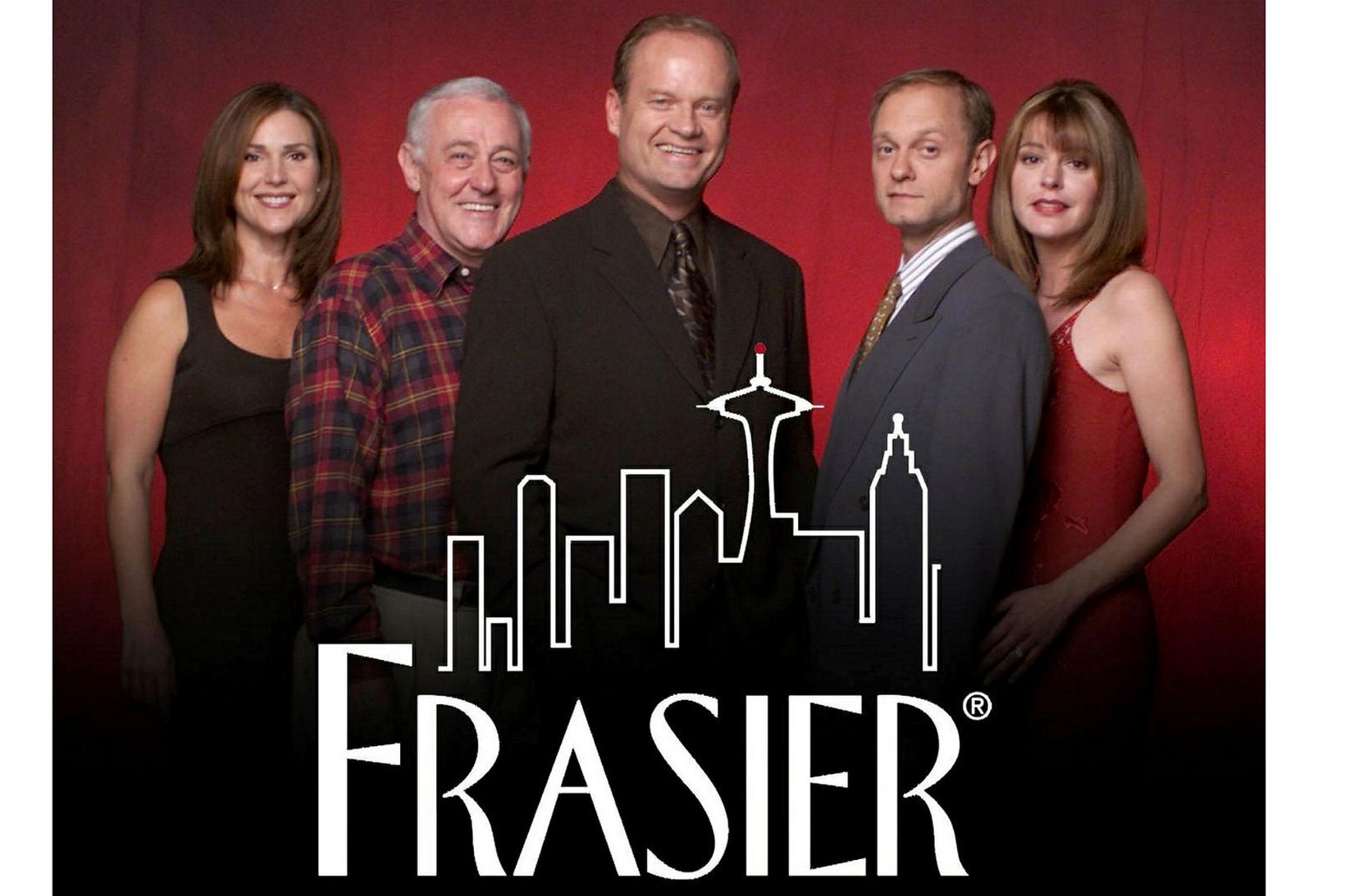 Frasier Crane ásamt genginu sínu meðan leikurinn stóð sem hæst …