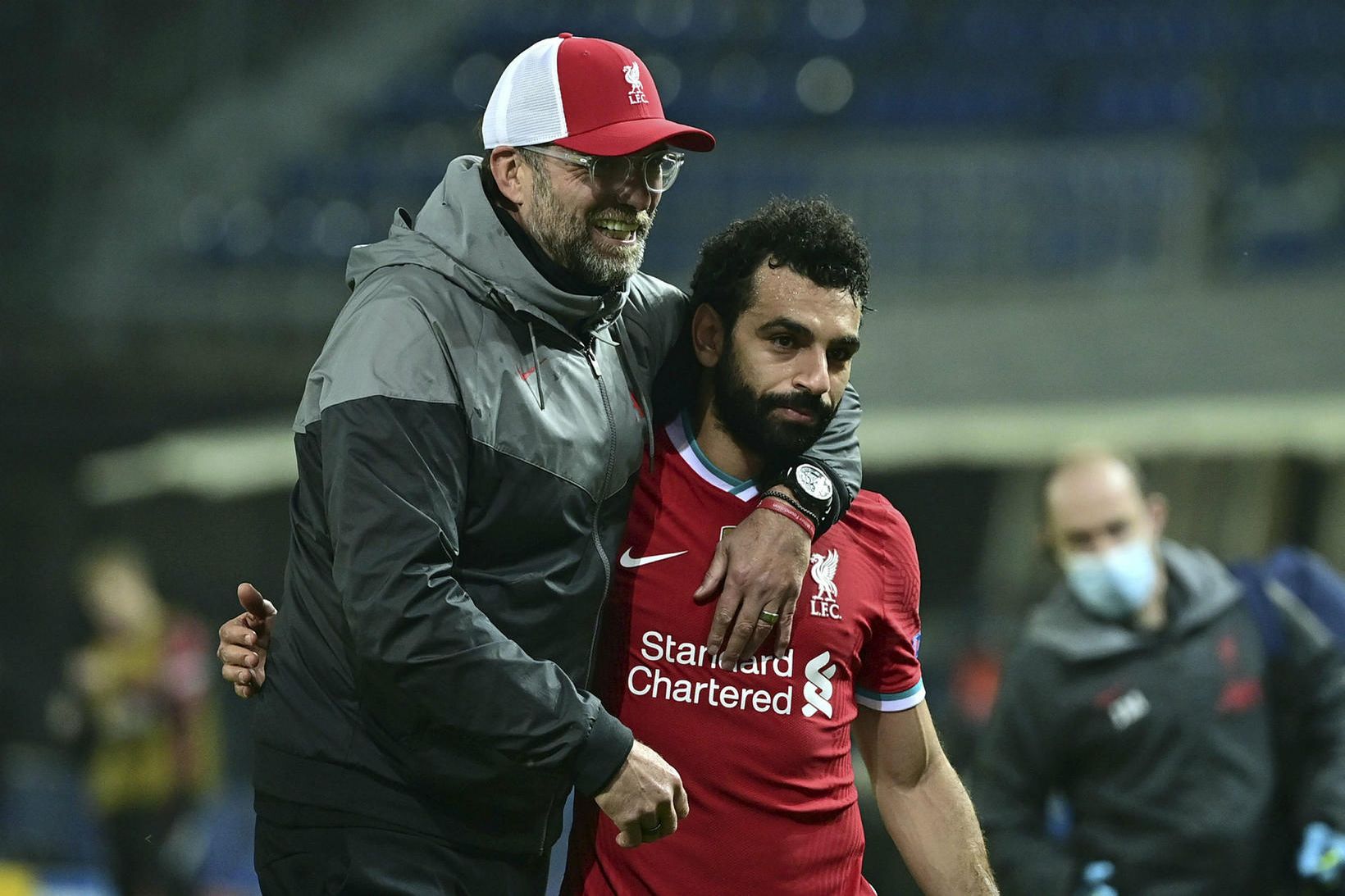 Jürgen Klopp og Mohamed Salah munu halda samstarfi sínu áfram.