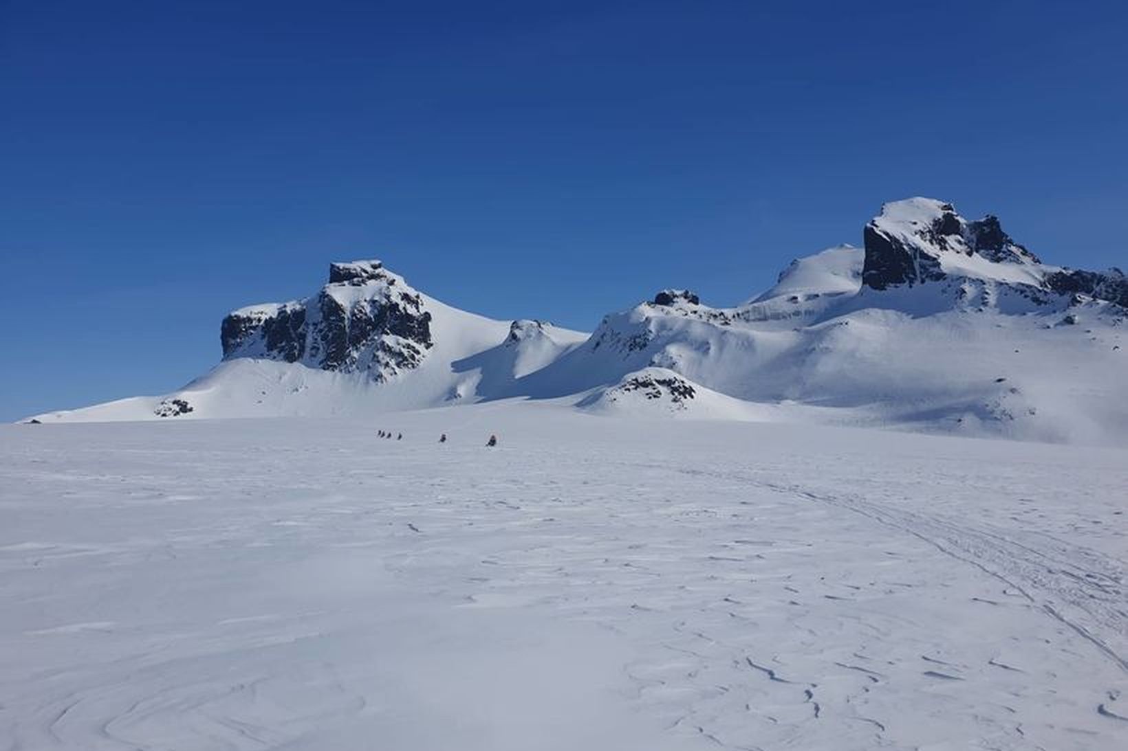 Slysið varð við Langjökul.