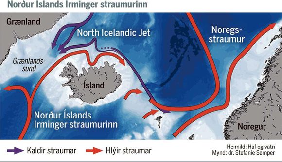 Flæði Golfstraumsins í Norðurhöf aukist