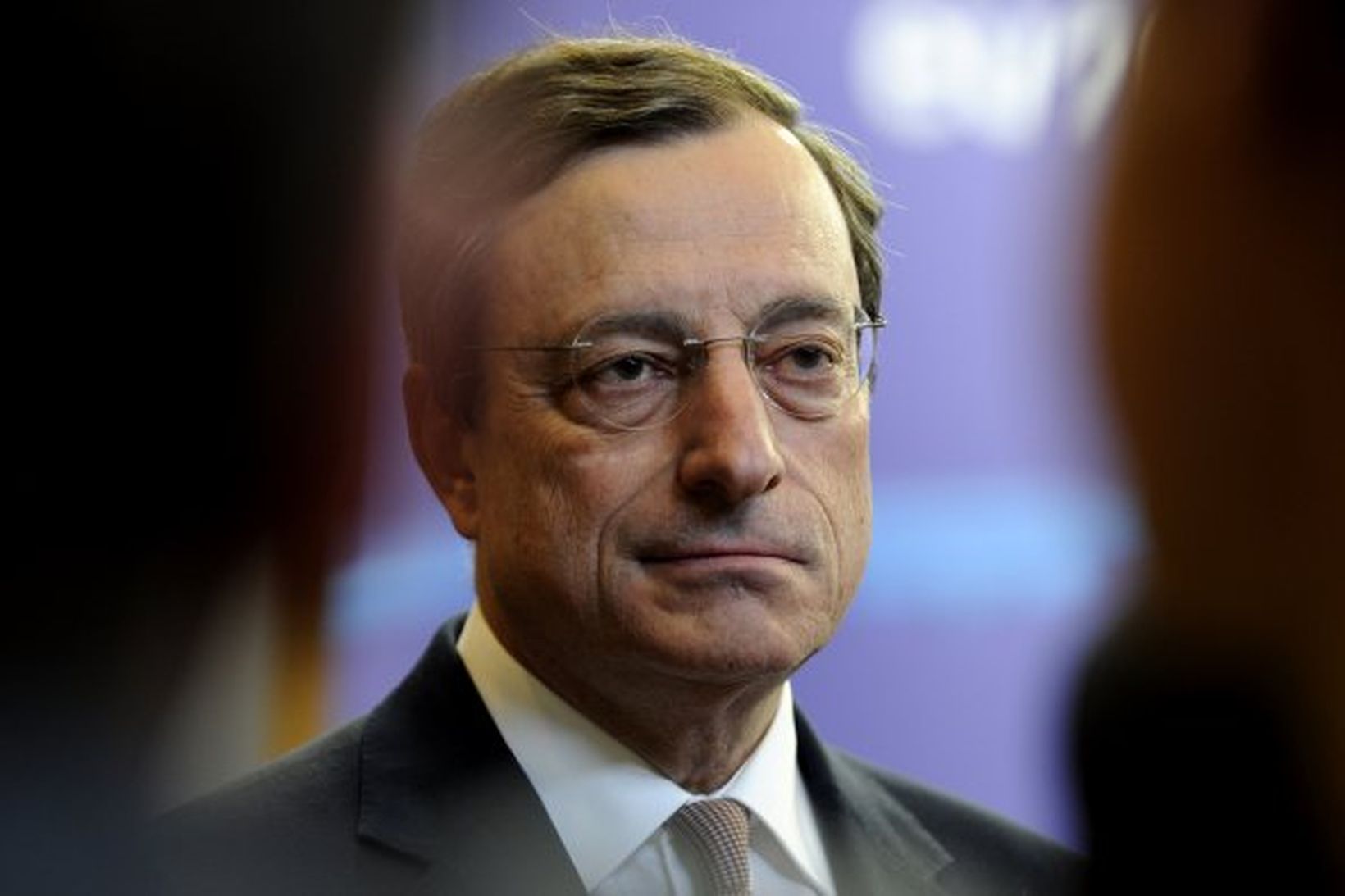 Mario Draghi bankastjóri Evrópska seðlabankans.