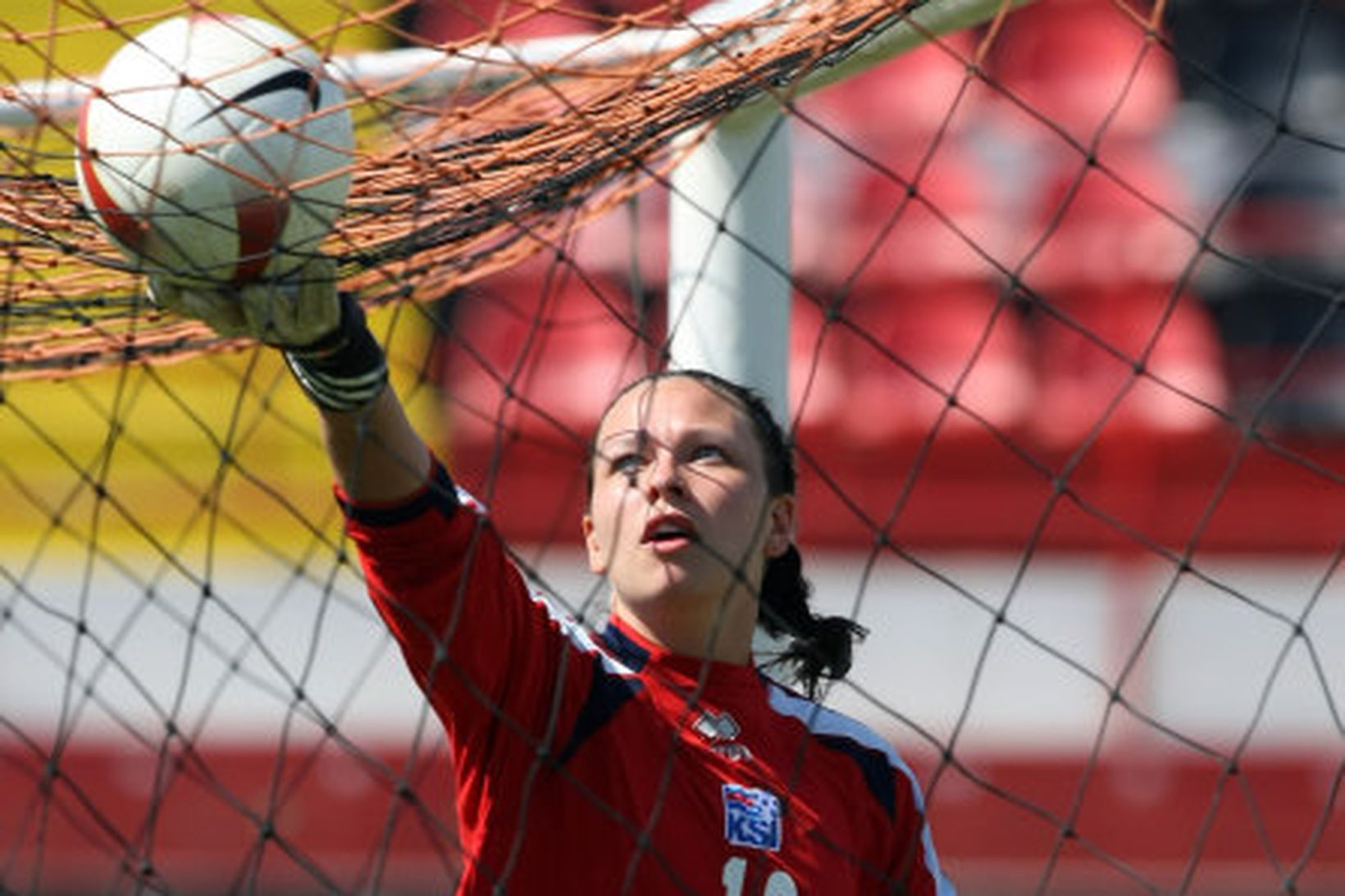 Guðbjörg Gunnarsdóttir verður í markinu gegn Bandaríkjunum.