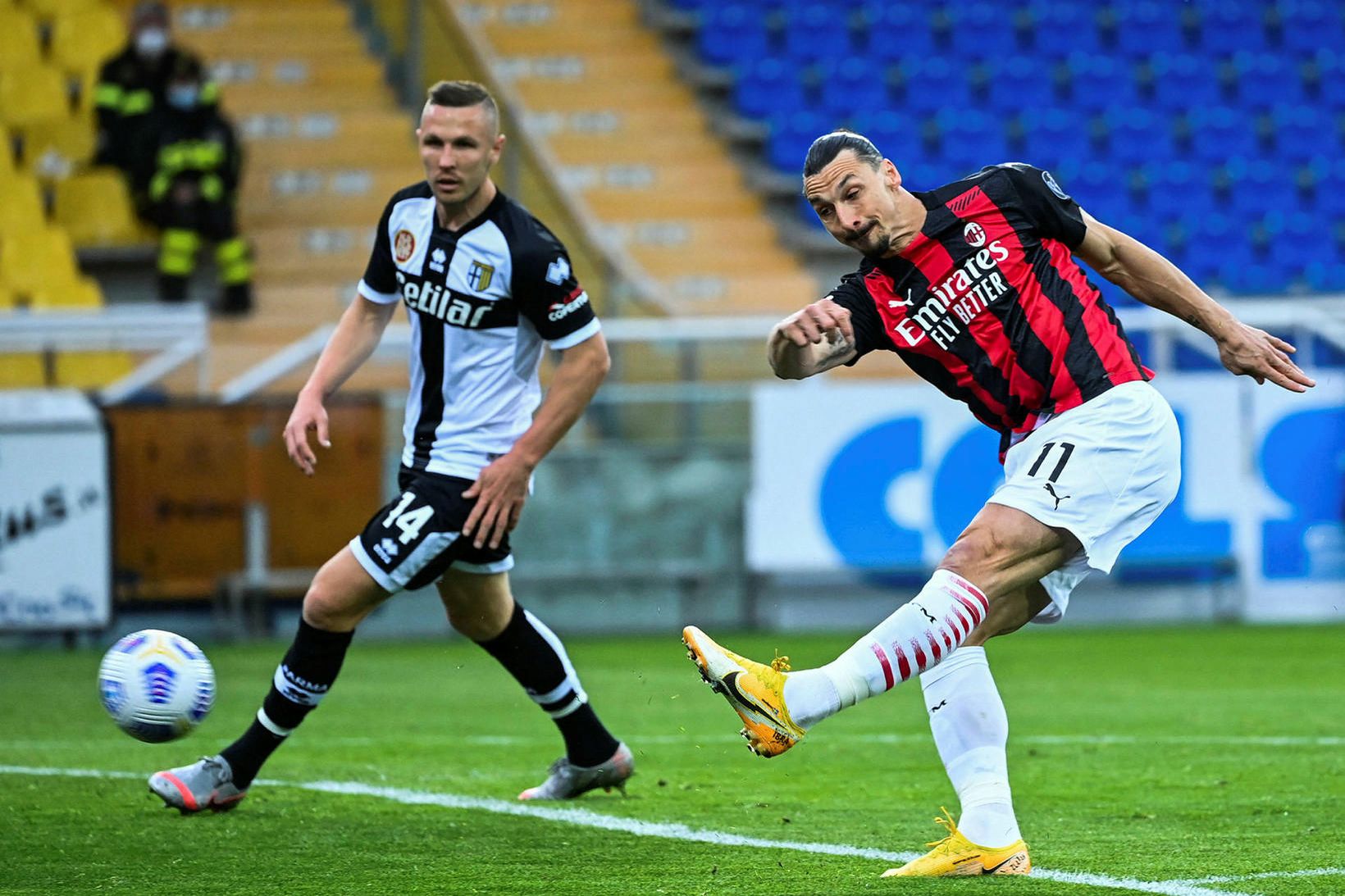 Zlatan Ibrahimovic í leik gegn Parma um síðustu helgi.