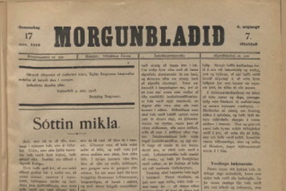 Forsíður Morgunblaðsins