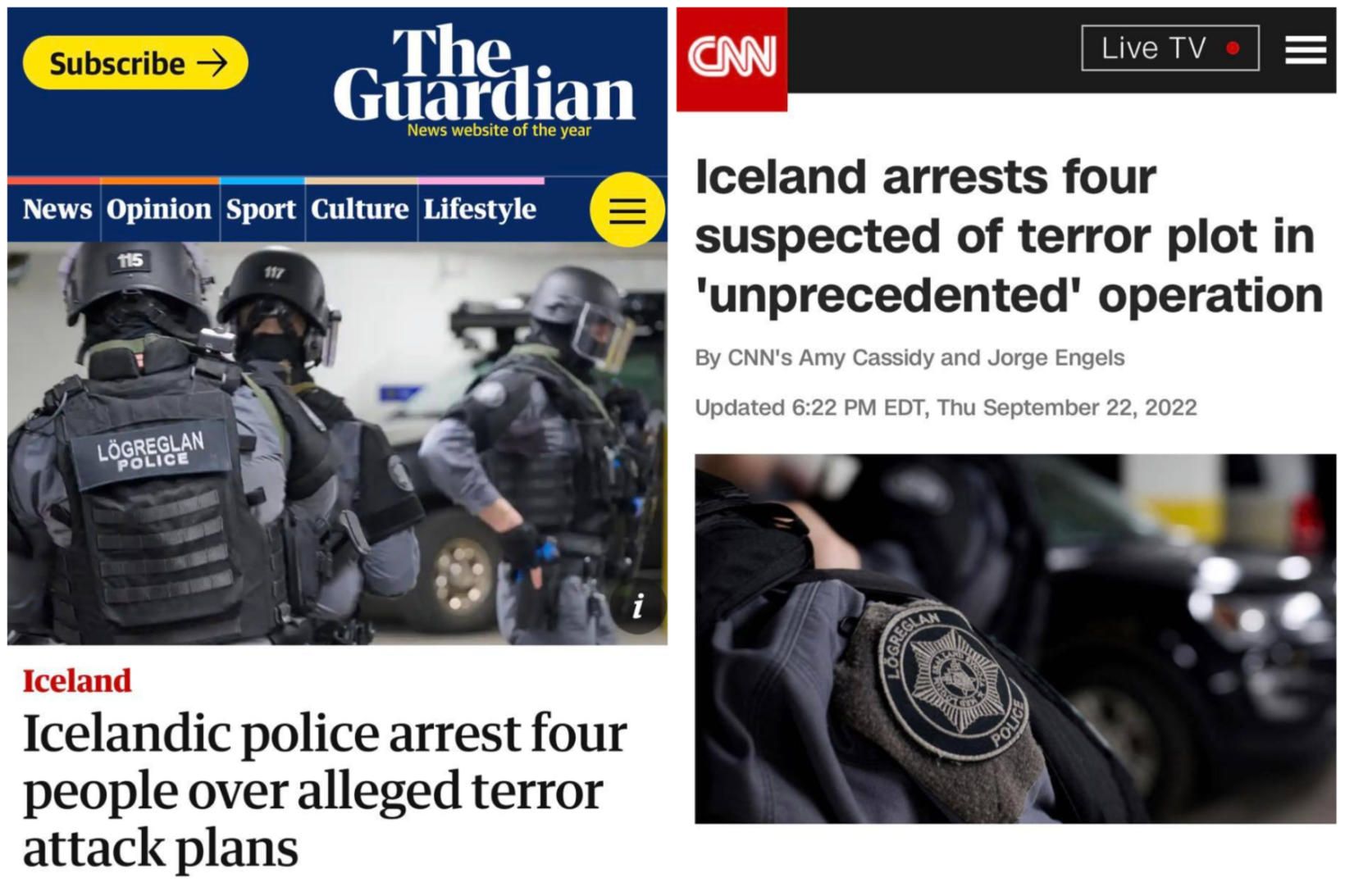 Guardian og BBC voru á meðal þeirra sem fjölluðu um …