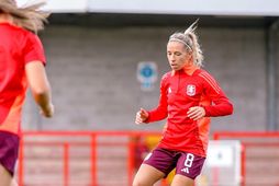 Jordan Nobbs fyrir leikinn í dag.