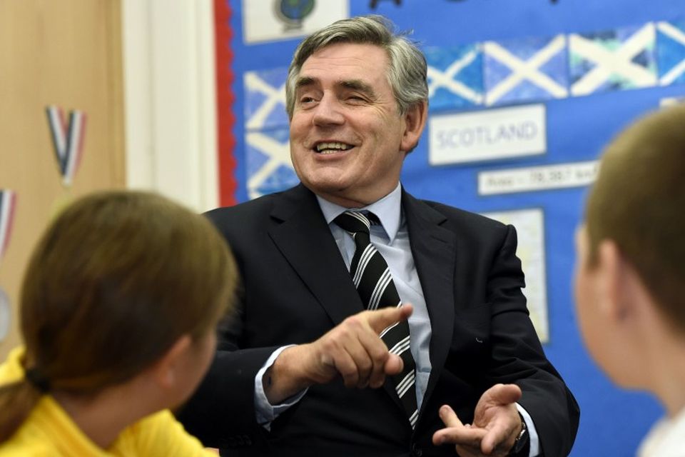 Gordon Brown gladdist yfir úrslitum kosninganna í Skotlandi
