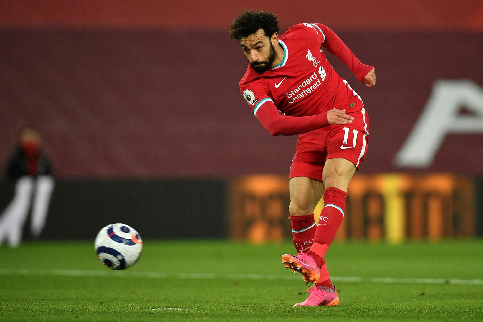 Mohamed Salah hefur skorað 123 mörk fyrir Liverpool frá árinu …