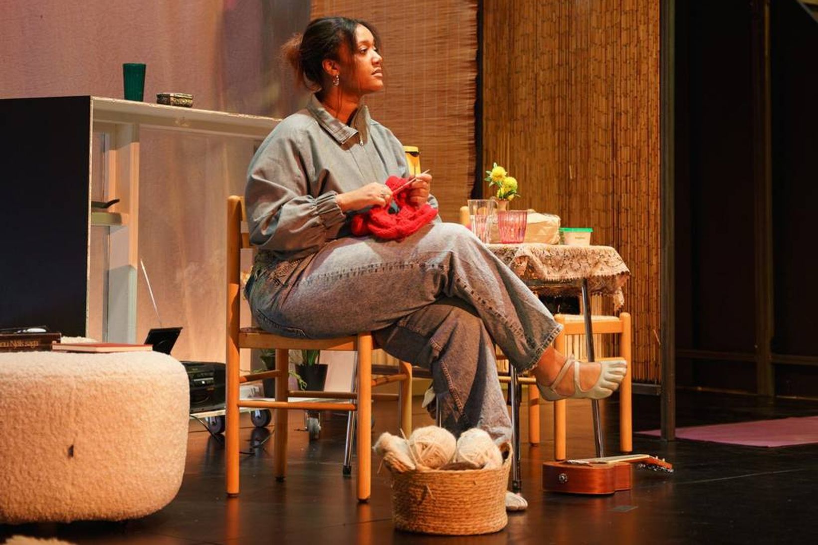 Áhorfendur óska sér á leiðinni út