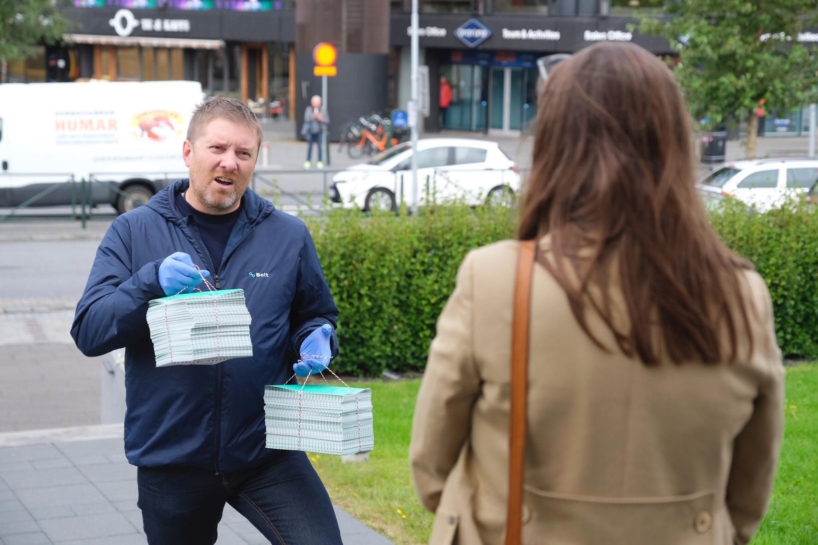 Koen Kjartan Van de Putte var mættur fyrir utan stjórnarráðið …