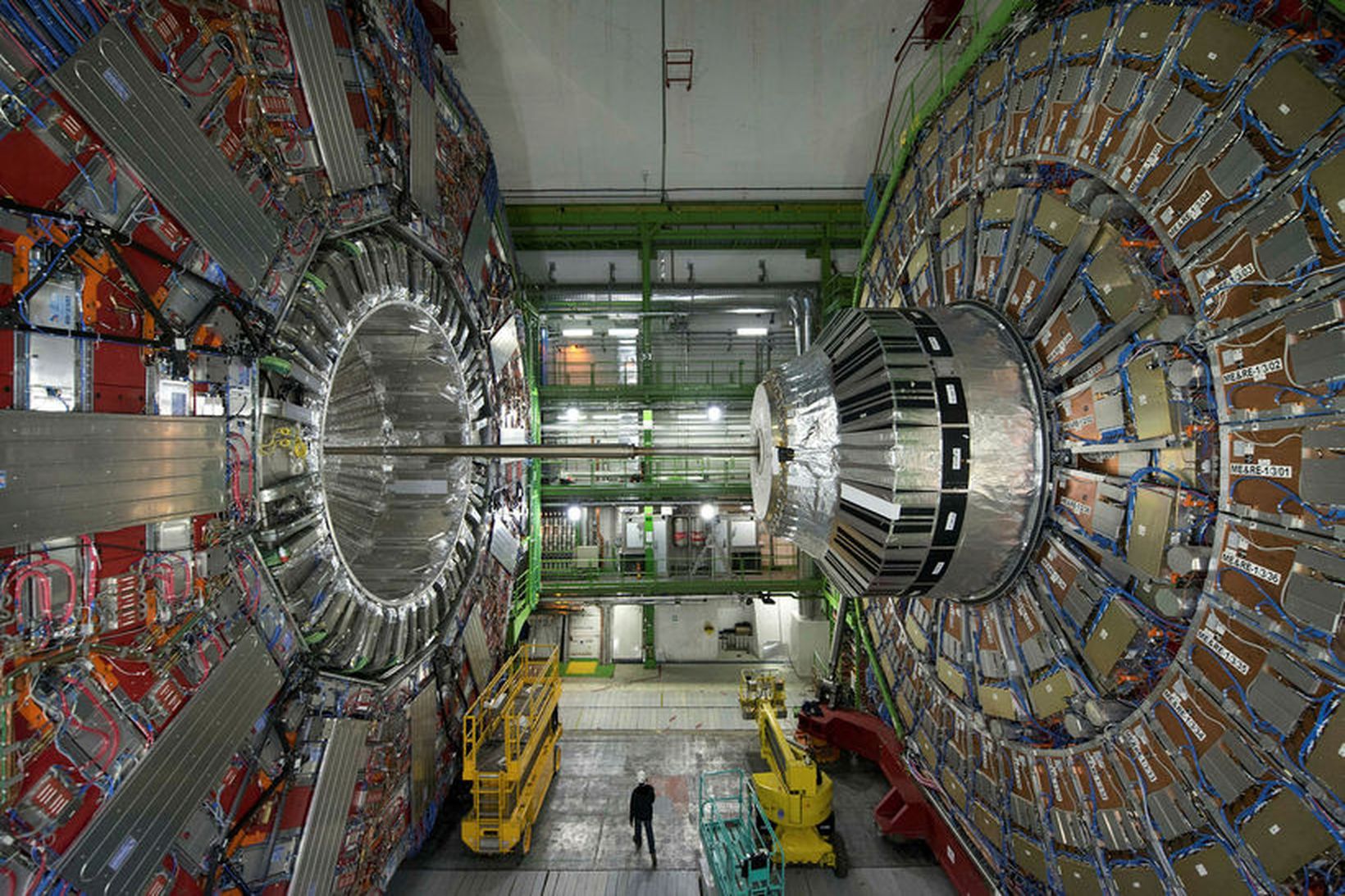 Frá rannsóknarstofu CERN í nágrenni Genf í Sviss.