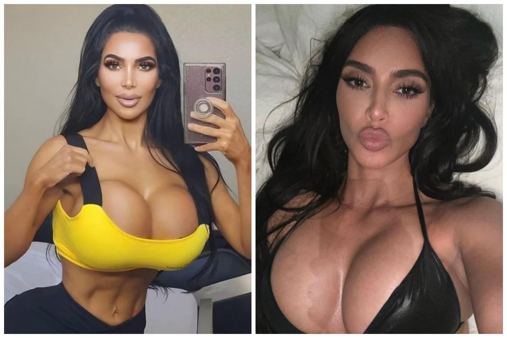 Christina Ashten Gourkani og Kim Kardashian.